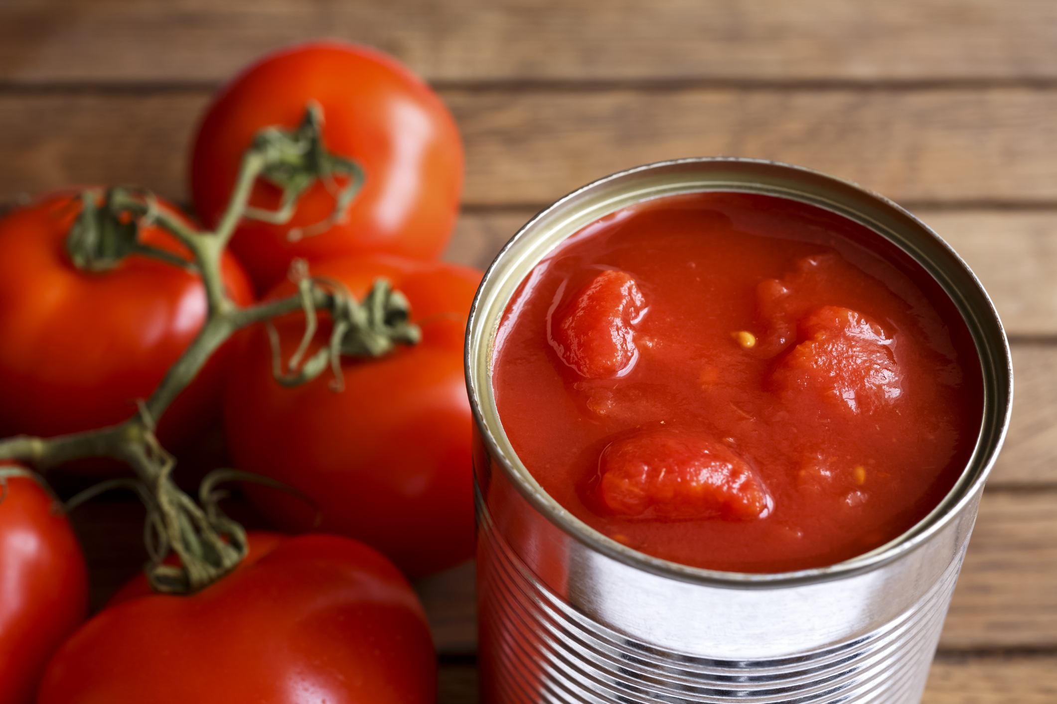 Open tin of chopped tomatoes.