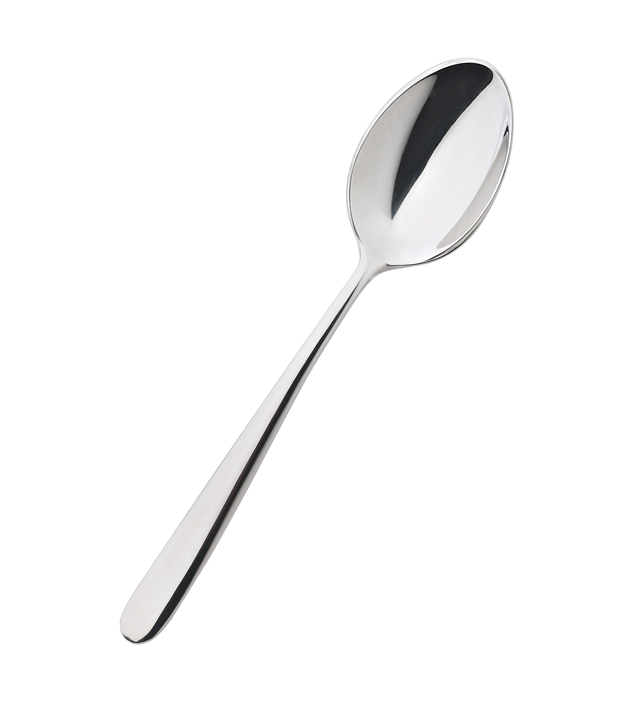 Teaspoon steel isolated