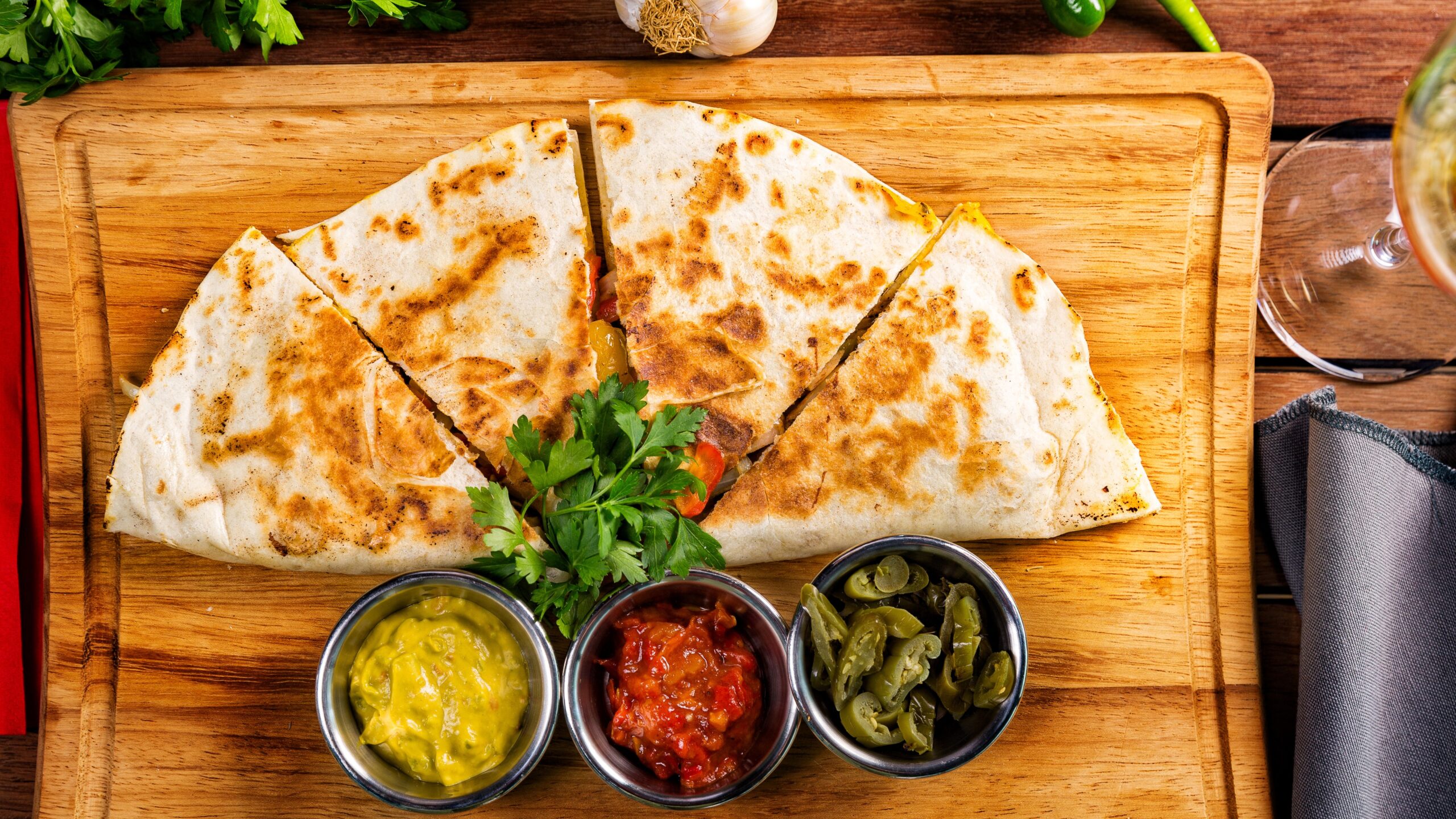 quesadillas