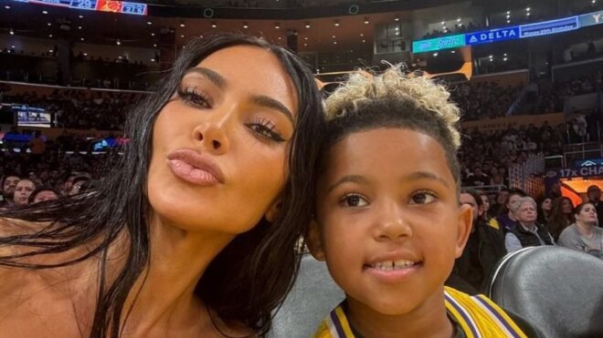 Kim Kardashian and Saint West