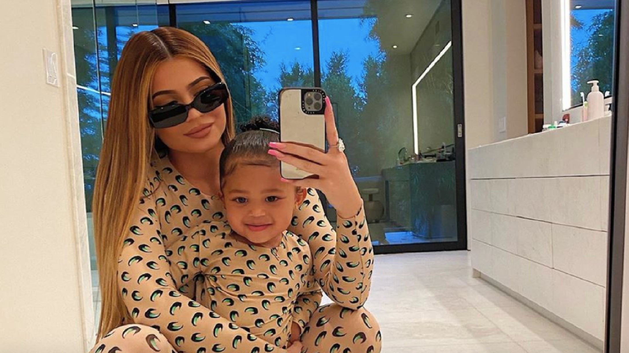 Kylie and Stormi