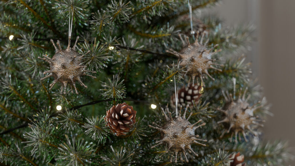 arbol navidad adornos covid