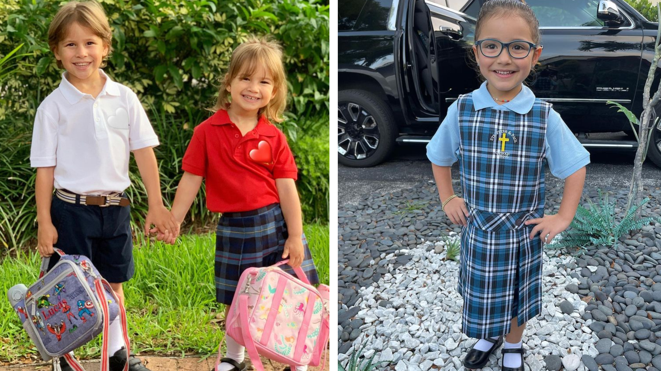 hijitos famosos primer dia de clases