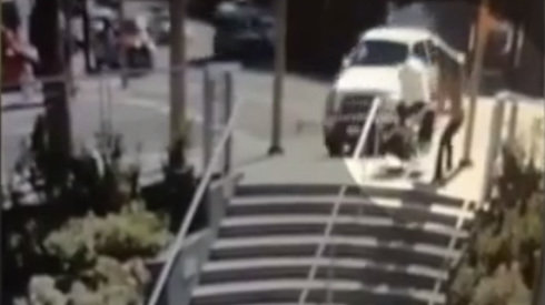 mom saves baby from being hit by suv