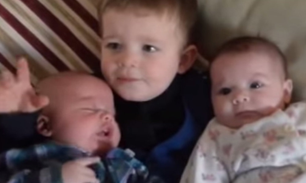 triplets born 2 years apart