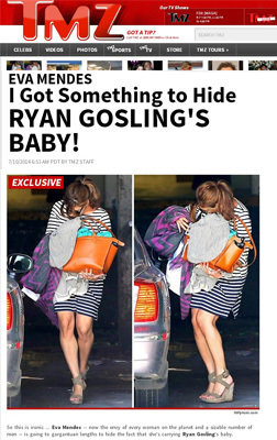 eva mendes pregnant