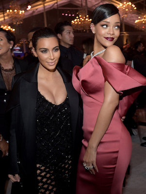 rihanna and kim kardashian diamond ball