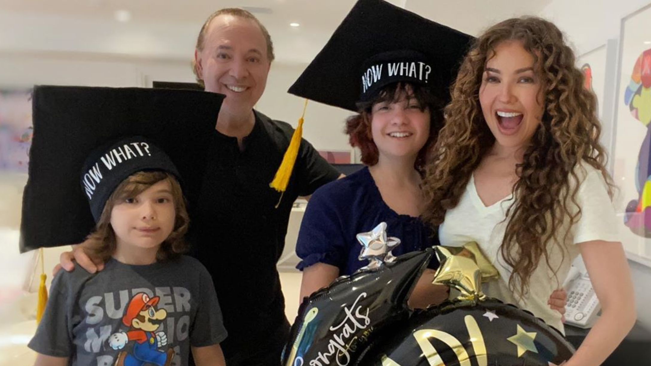 Thalía y Tommy Mottola graduación de sus hijos