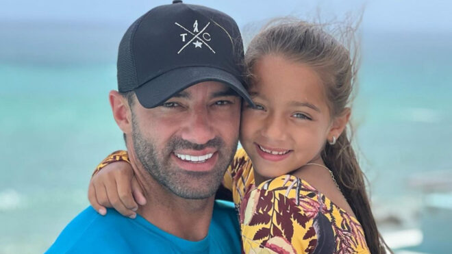 Toni Costa con su hija