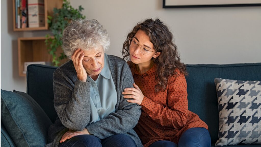 Anciana con alzheimer