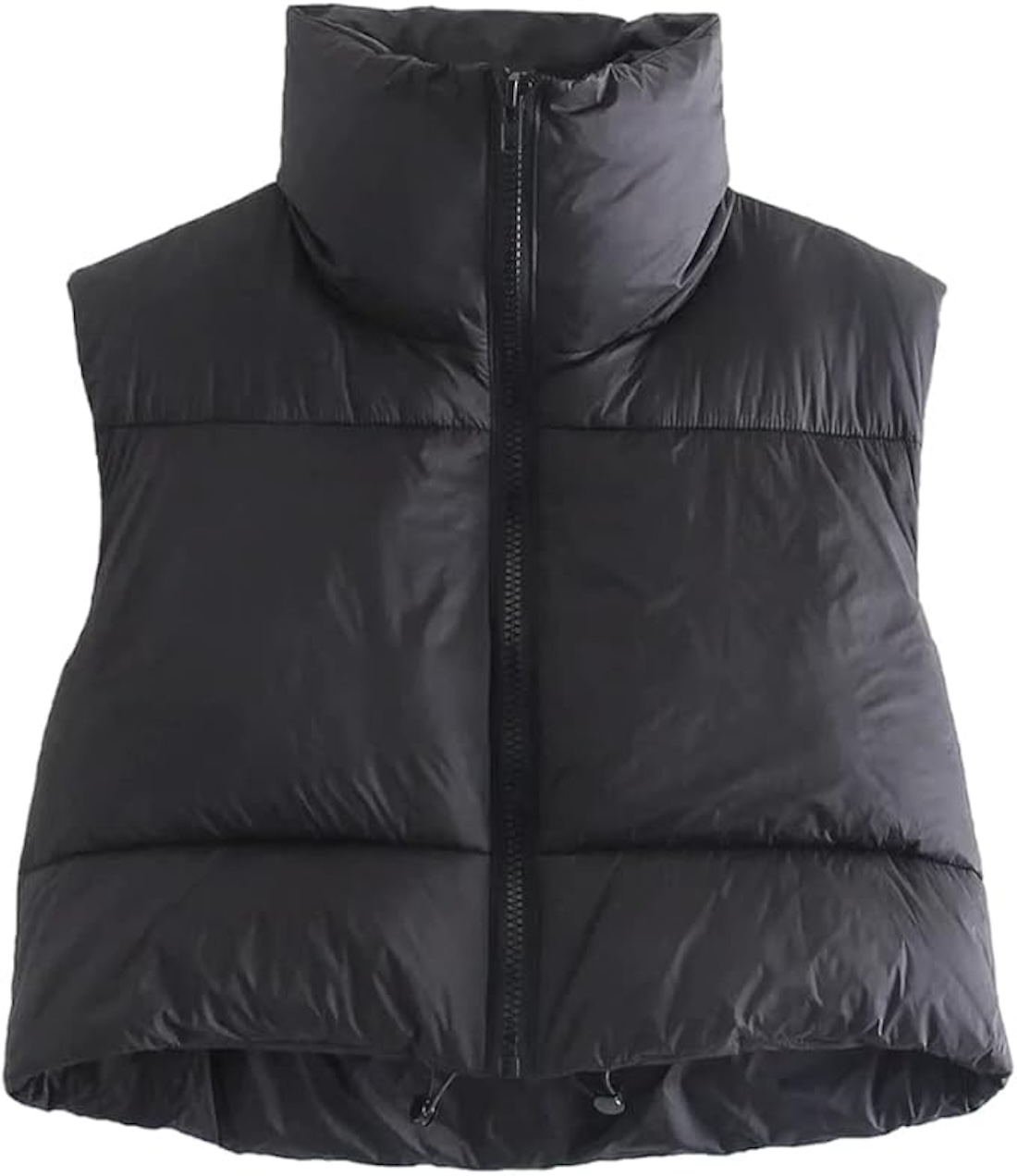 Crop puffer vest