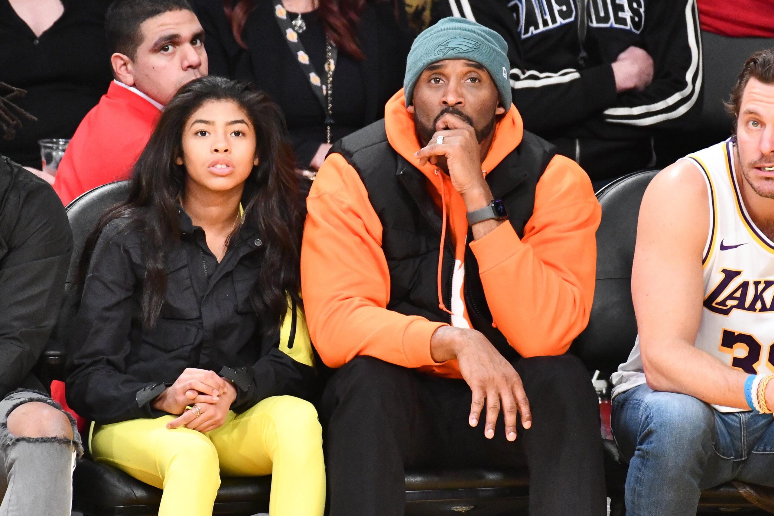 Celebrities At The Los Angeles Lakers Game