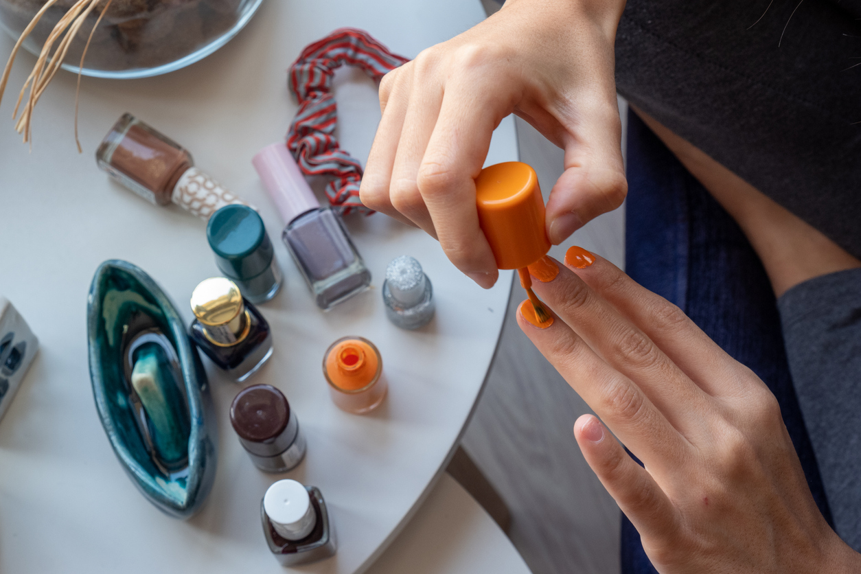 Nail care at home.