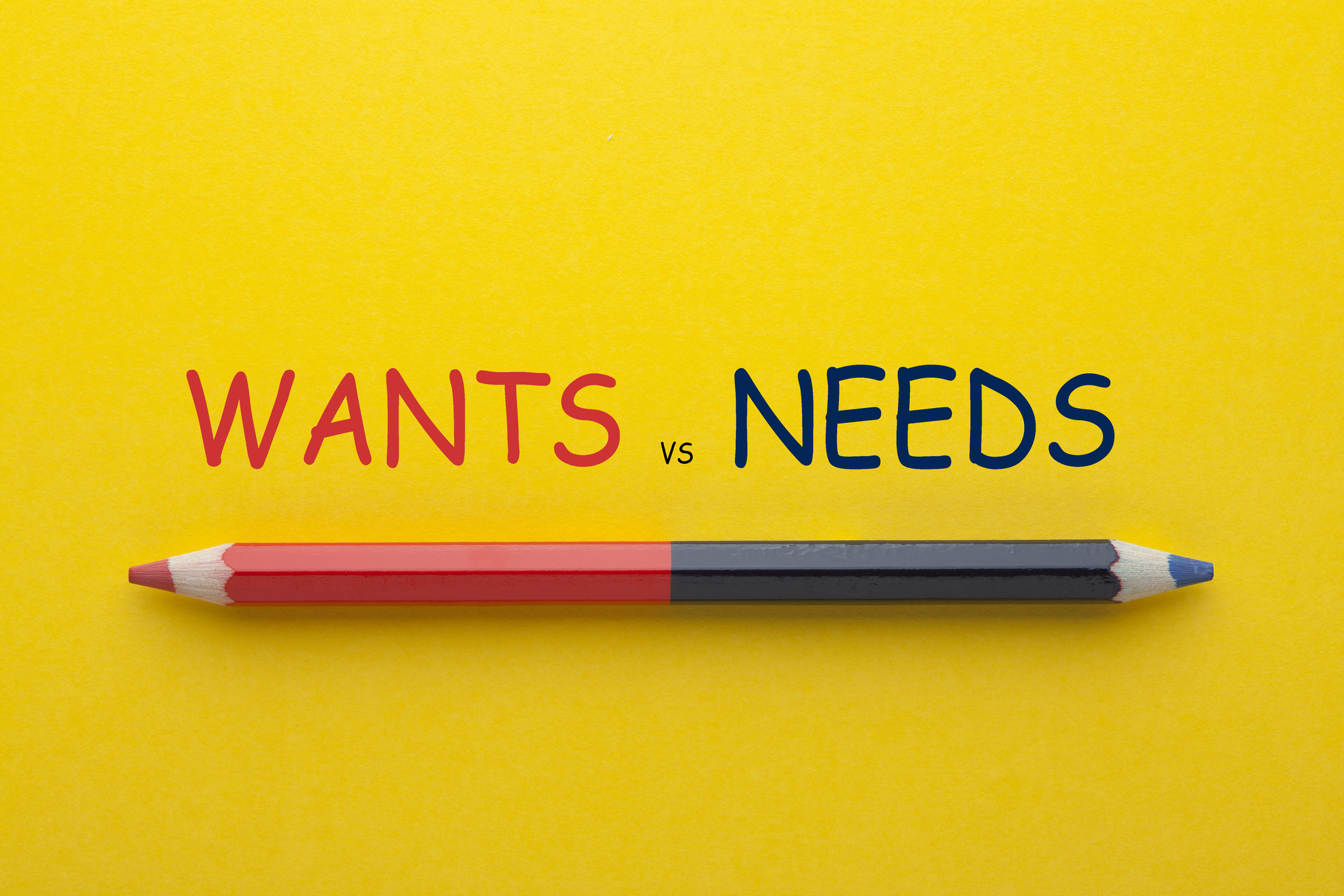 Wants Needs Concept