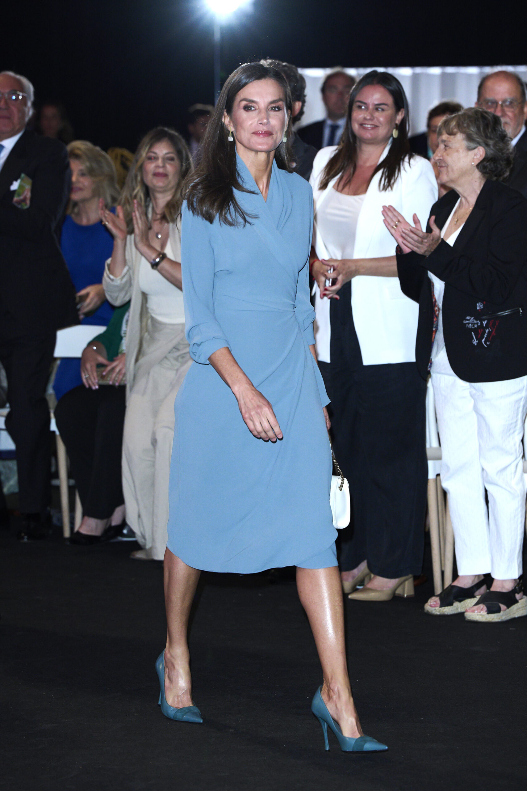 Queen Letizia Of Spain Attends "Euros De Tu Nomina" Organized By Santander Bank