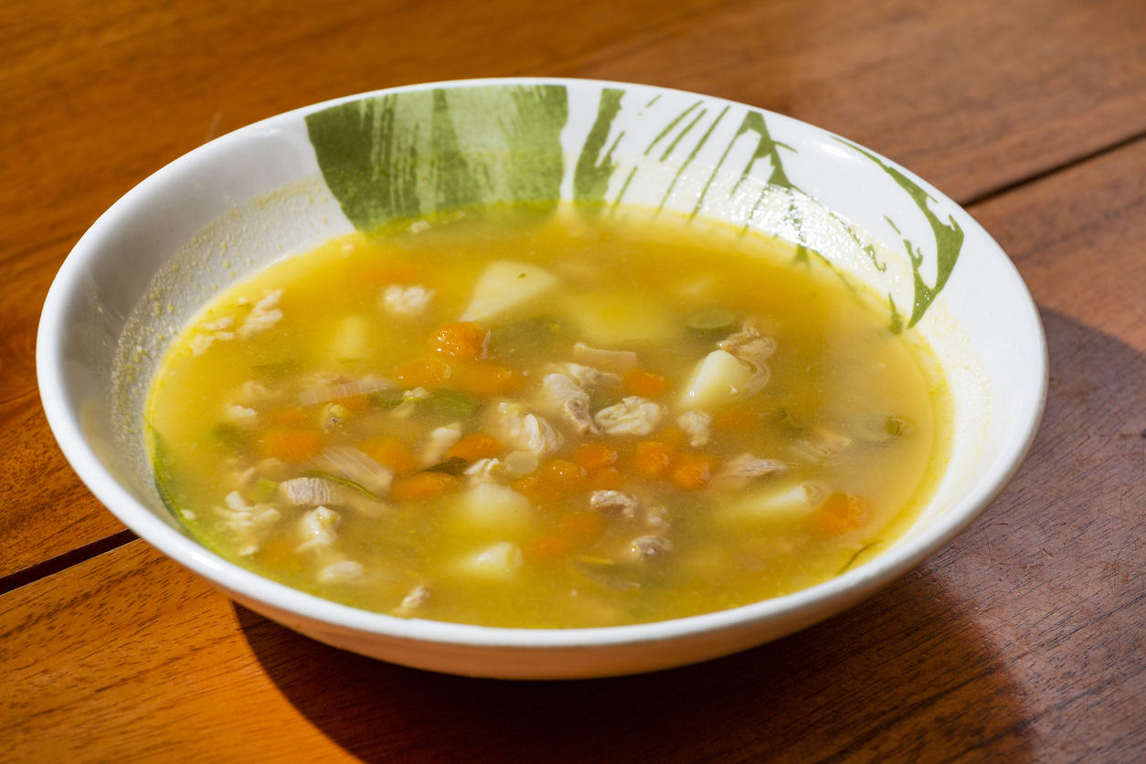 Tripe soup, traditional Colombian food - Mondongo