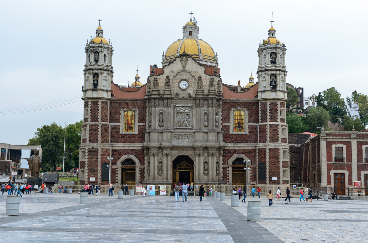 Old basilica in Guadalupe, Mexico