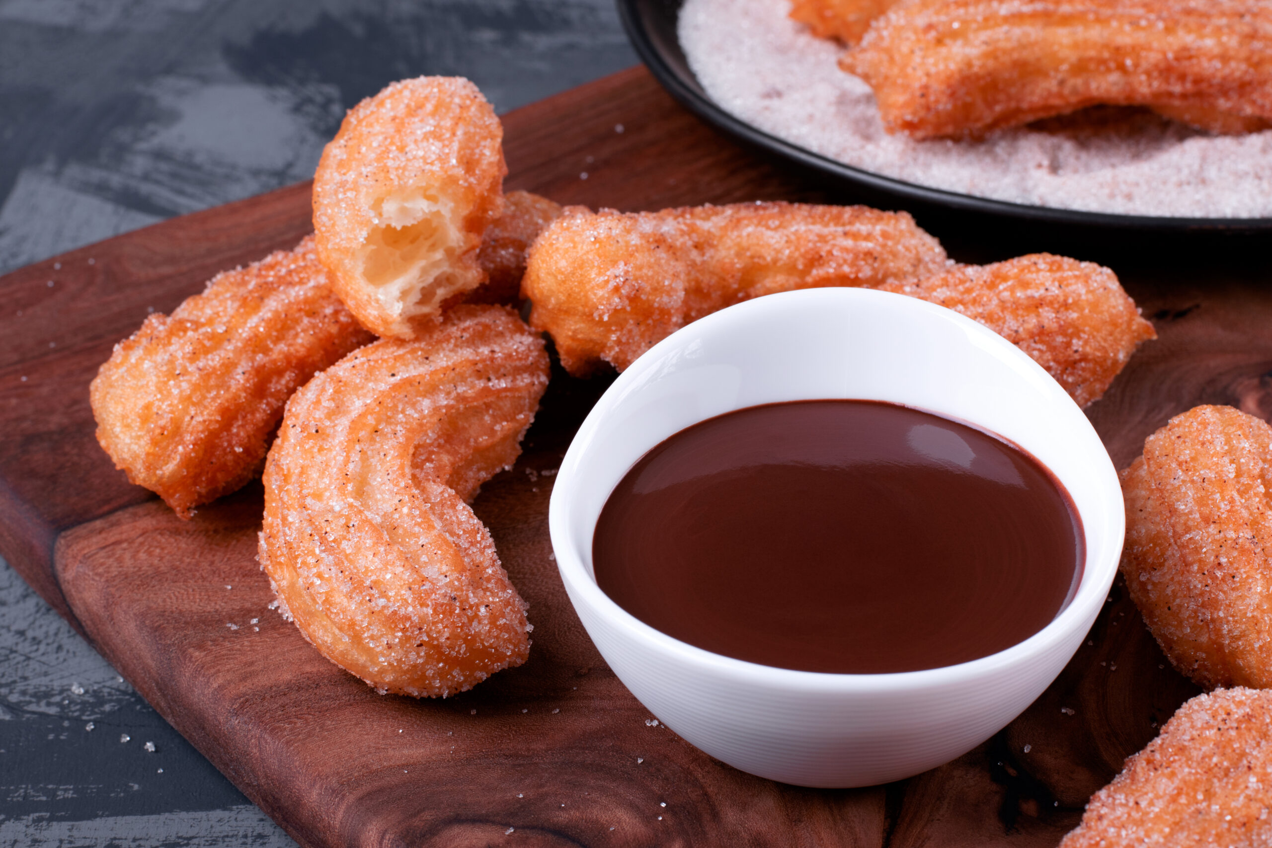 Churros and chocolate sauce