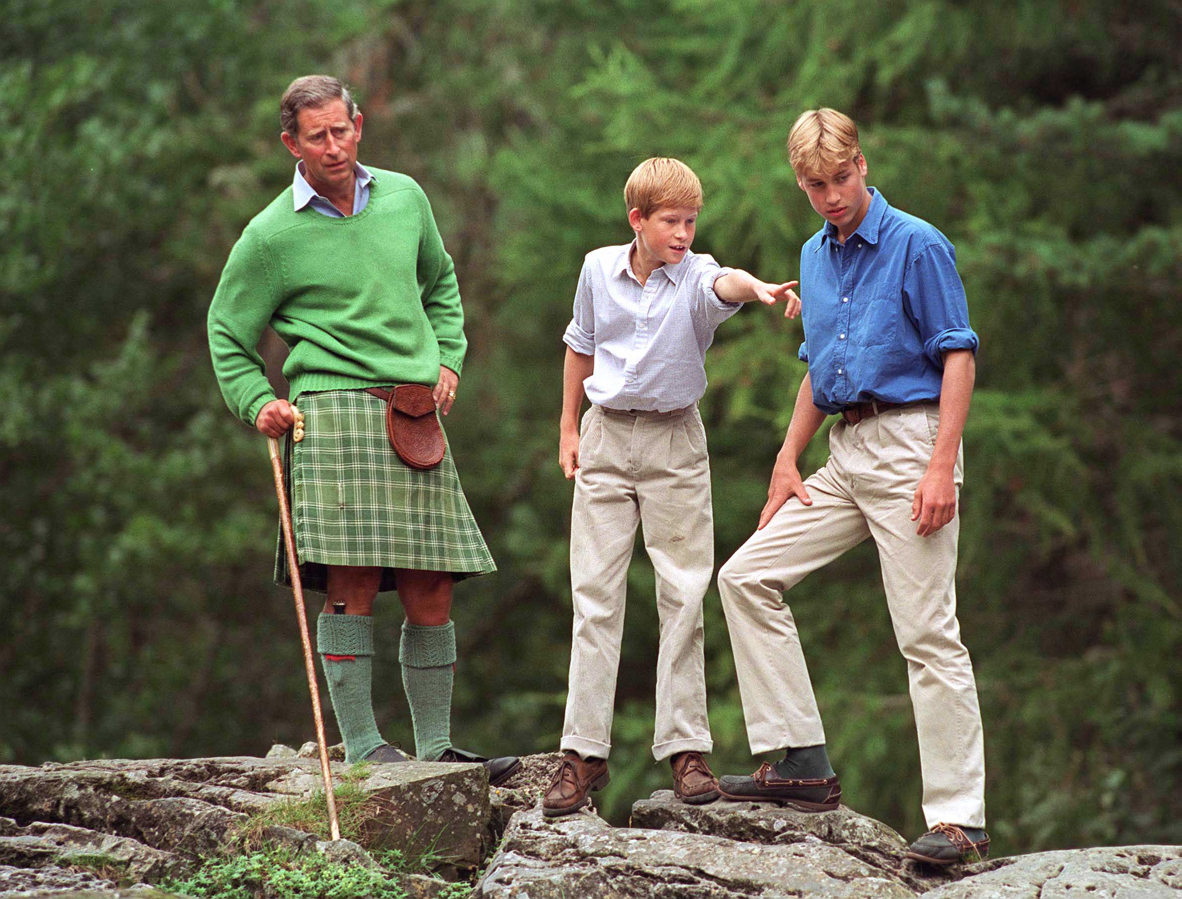 Charles William Harry At Balmoral