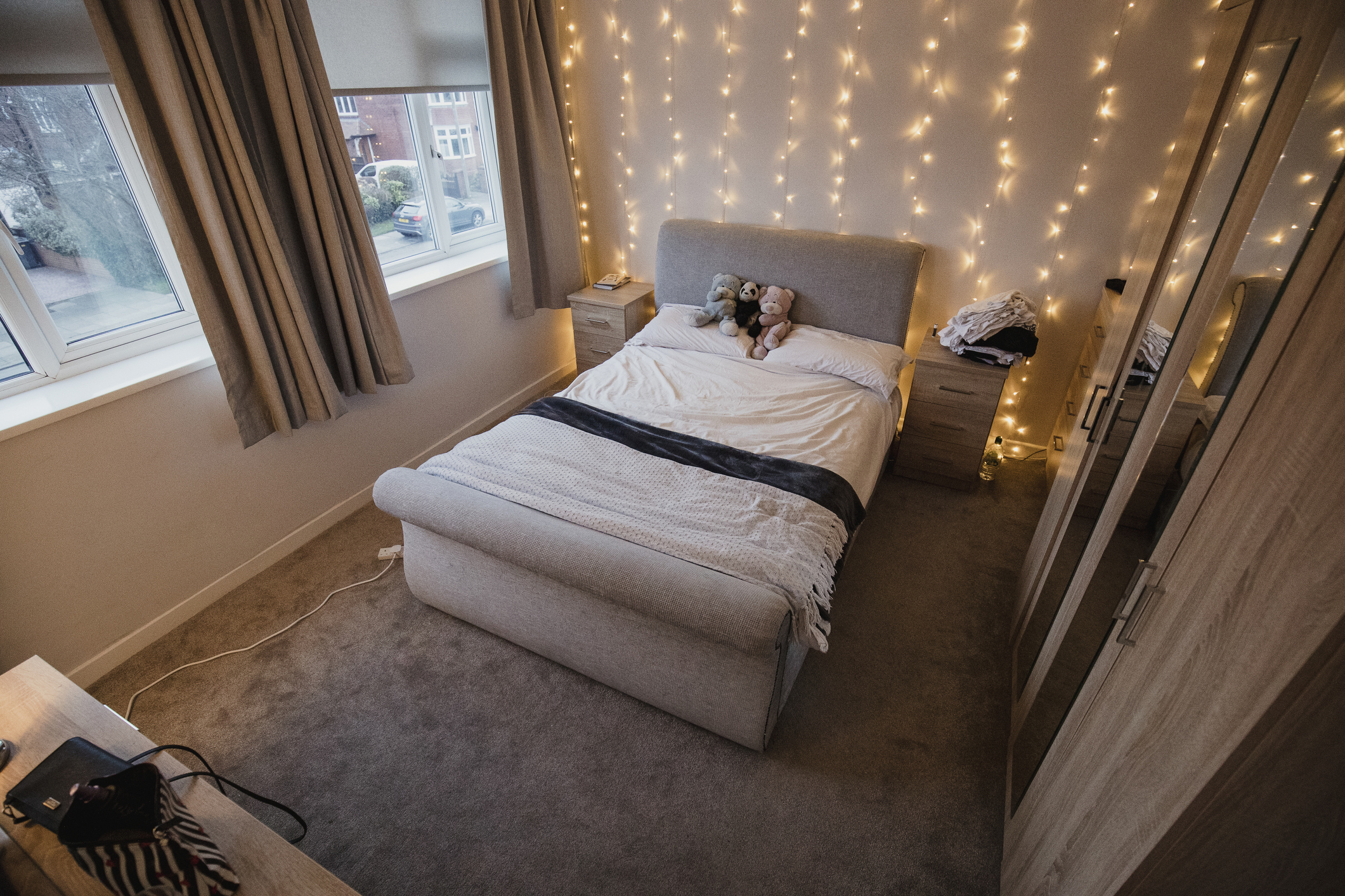 Empty Student Flat Bedroom