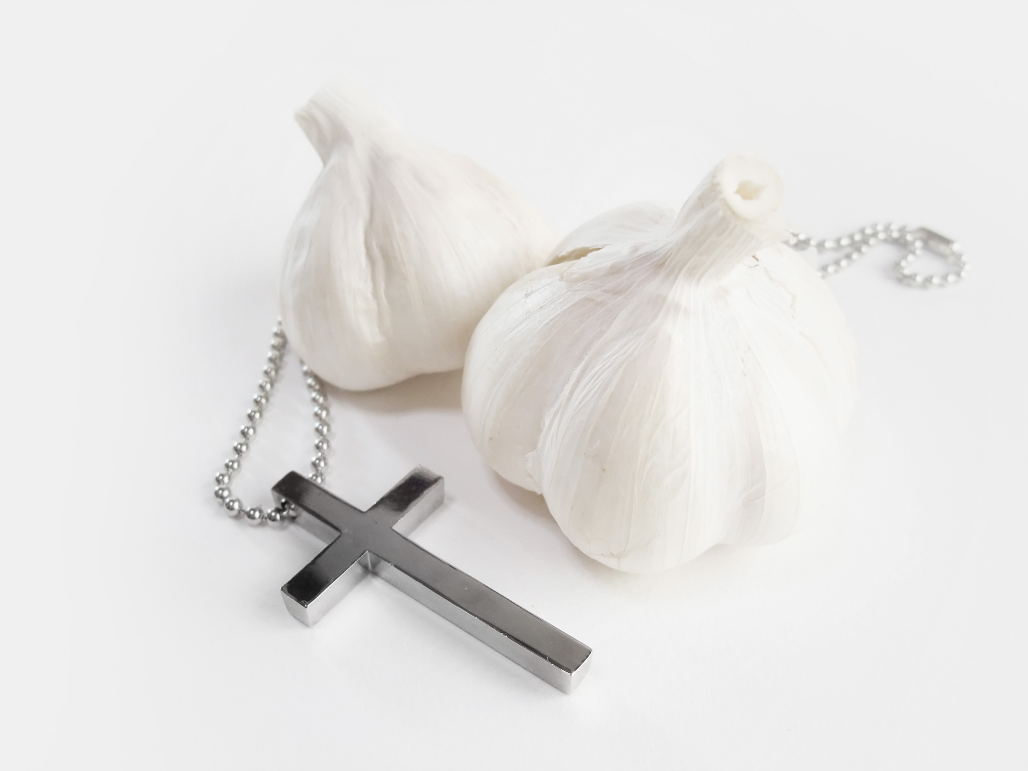 Garlic and a cross