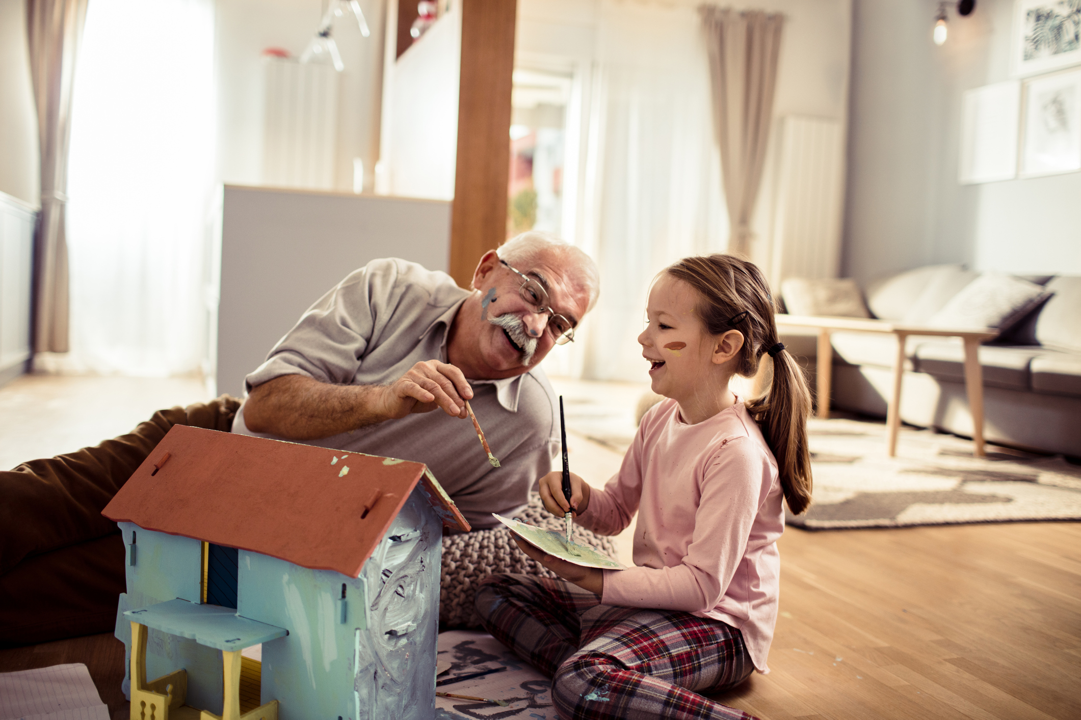 Grandfather and Granddaughter