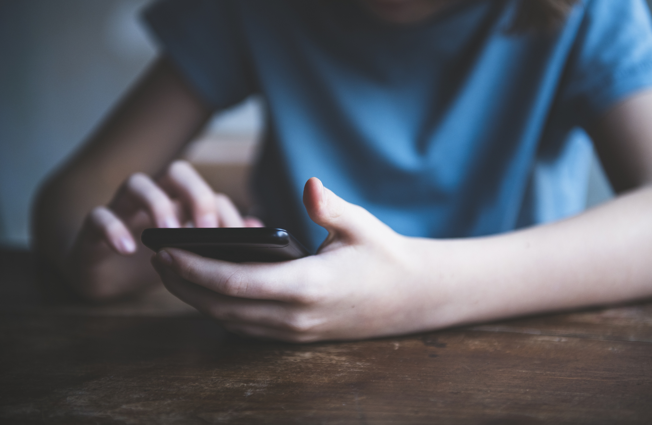 Boy Using Smart Phone