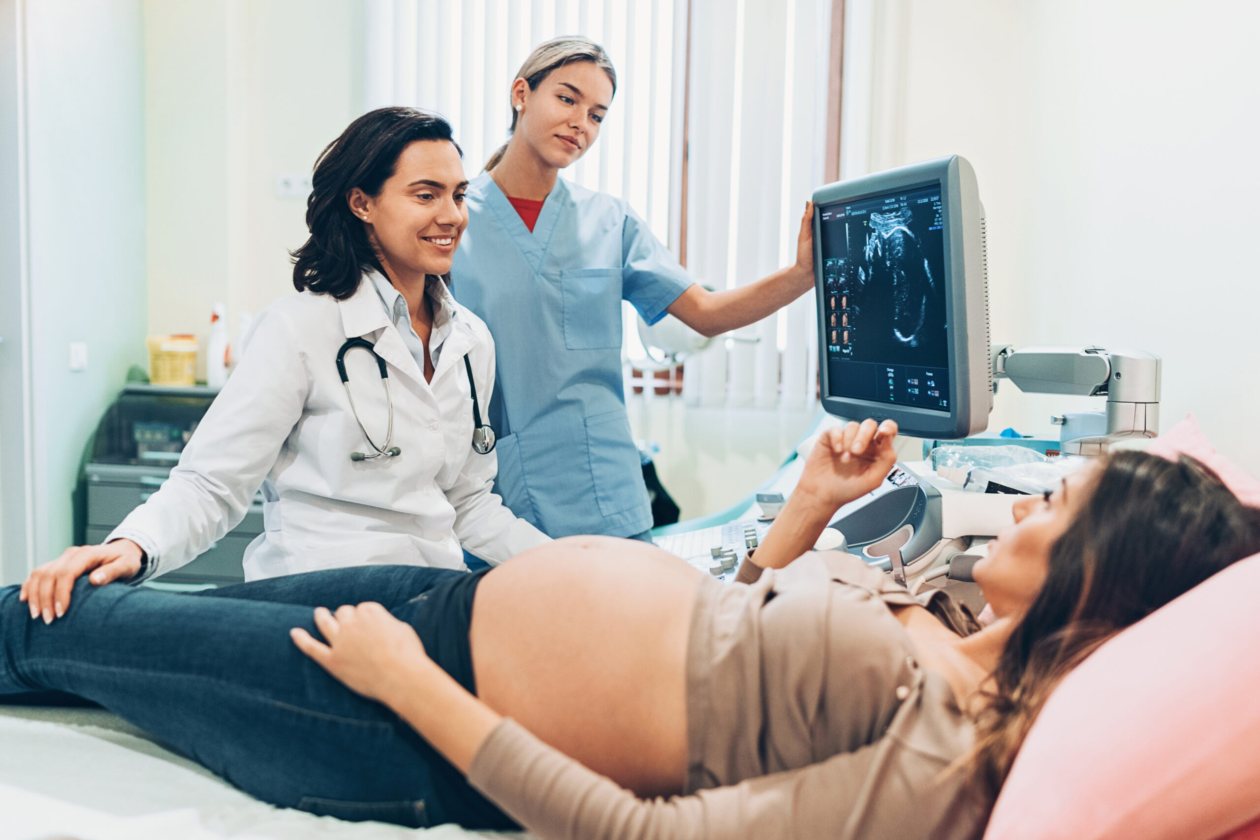 Pregnant woman in the doctor's office