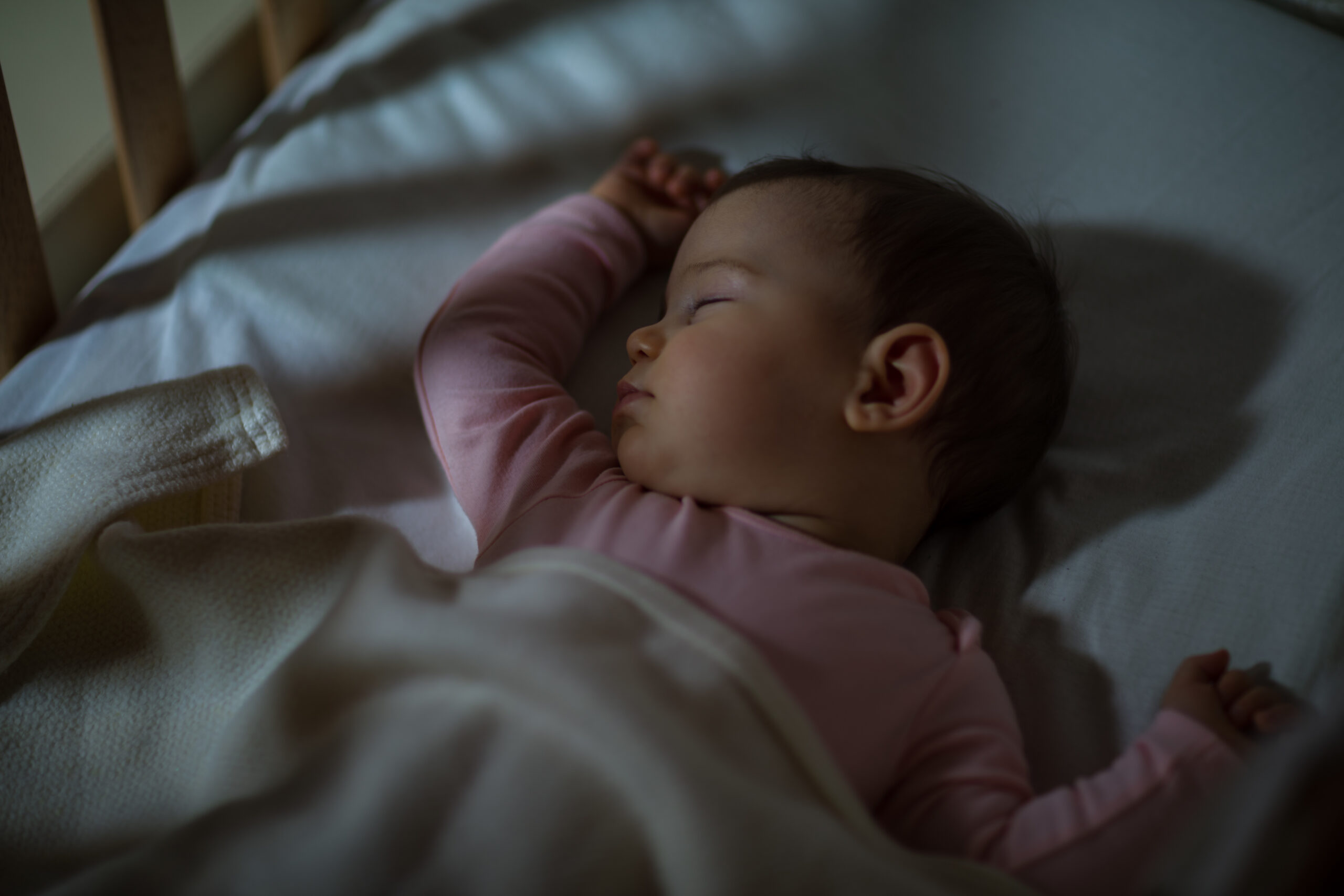 Baby Sleeping on the bed