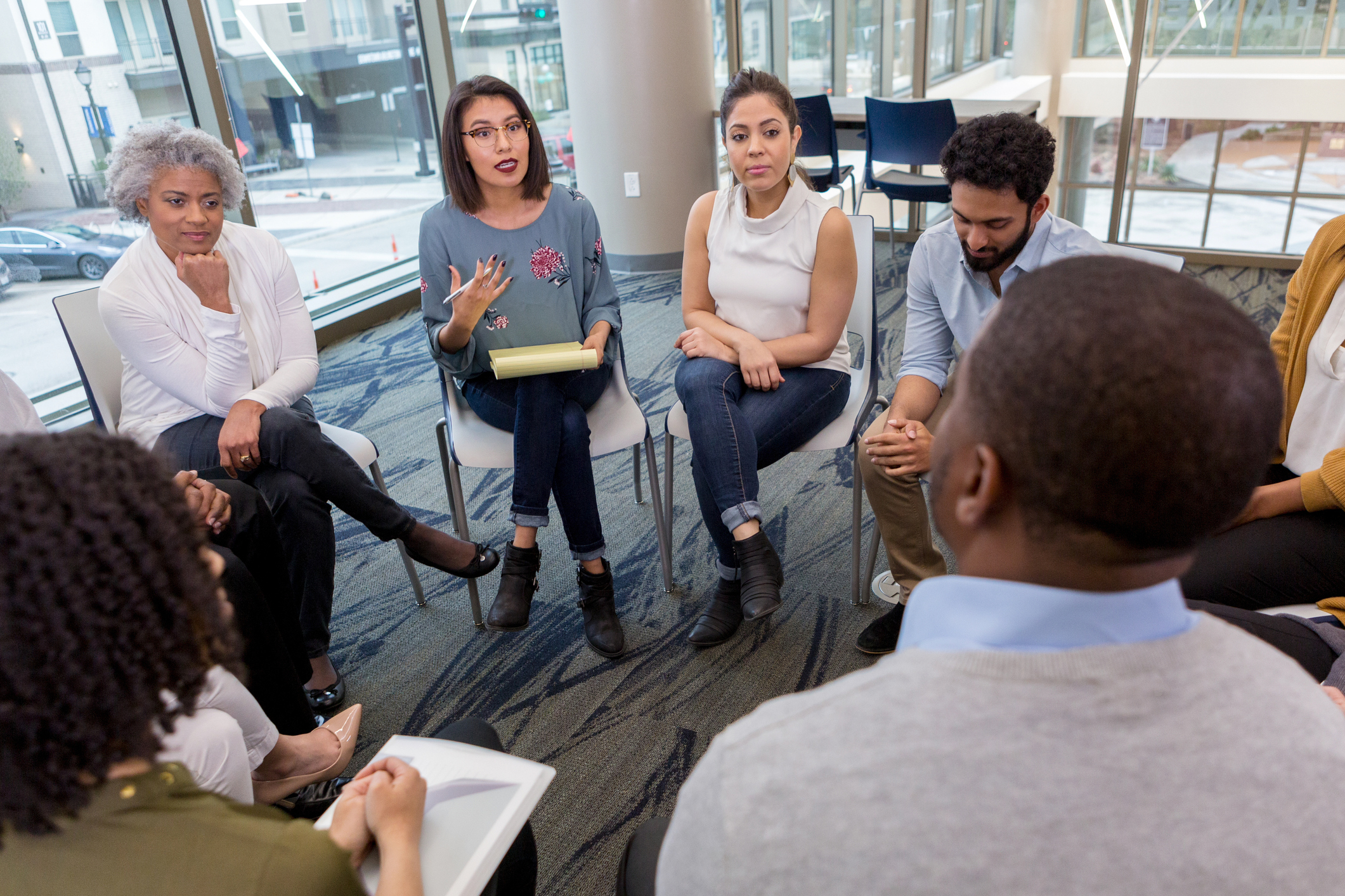 A difficult moment during a breakout session