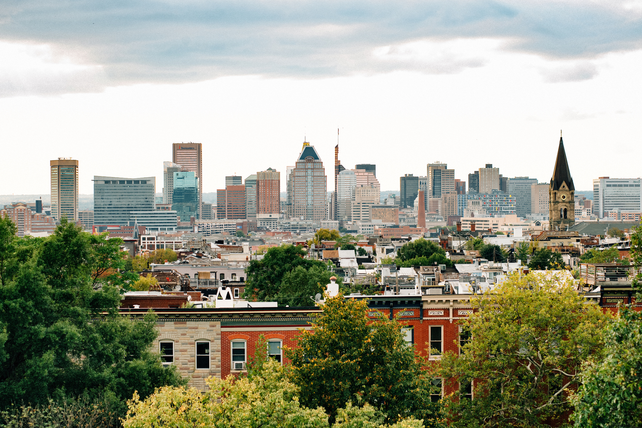 View of the Pagoda at Patterson Park in Baltimore