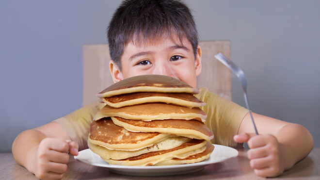 Niños comida