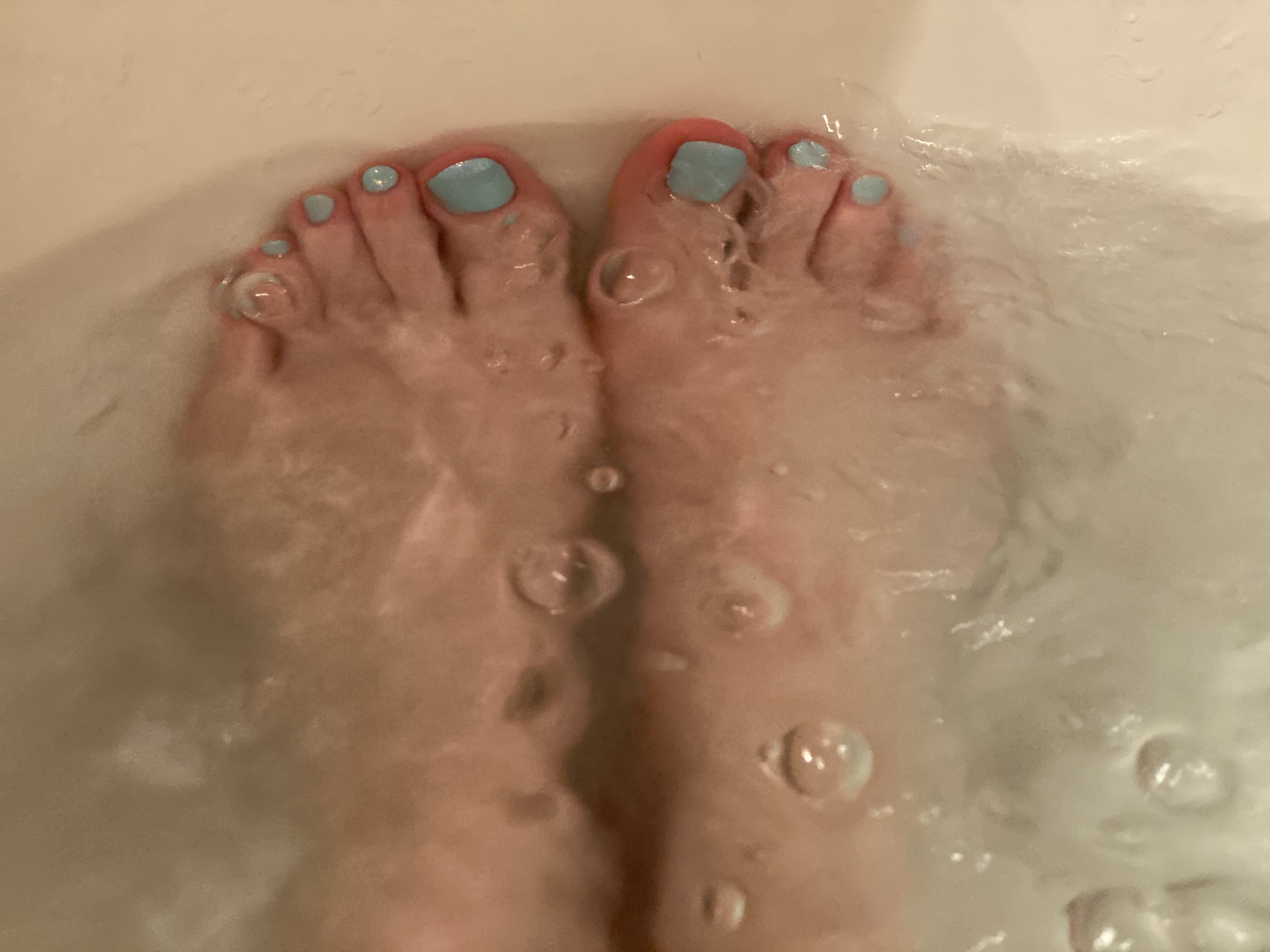 Bathing feet