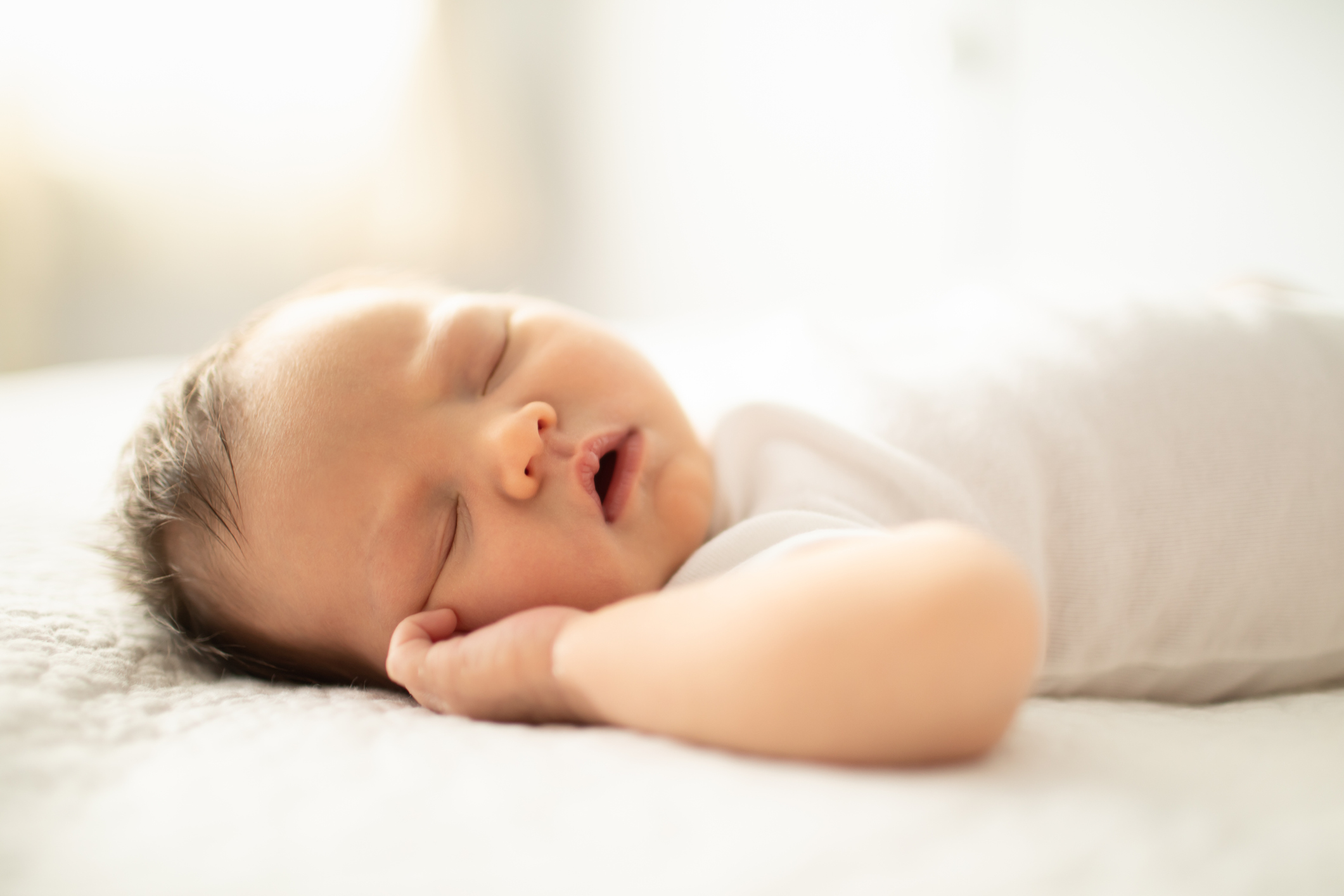 Sleeping newborn baby