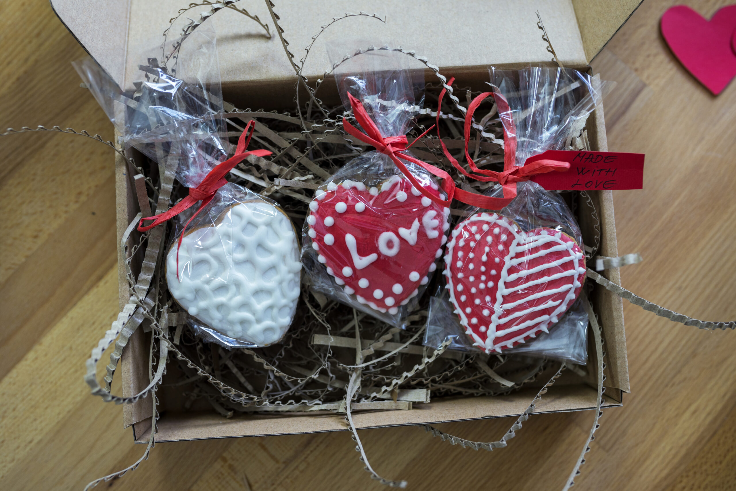 Cookies in shape of heart