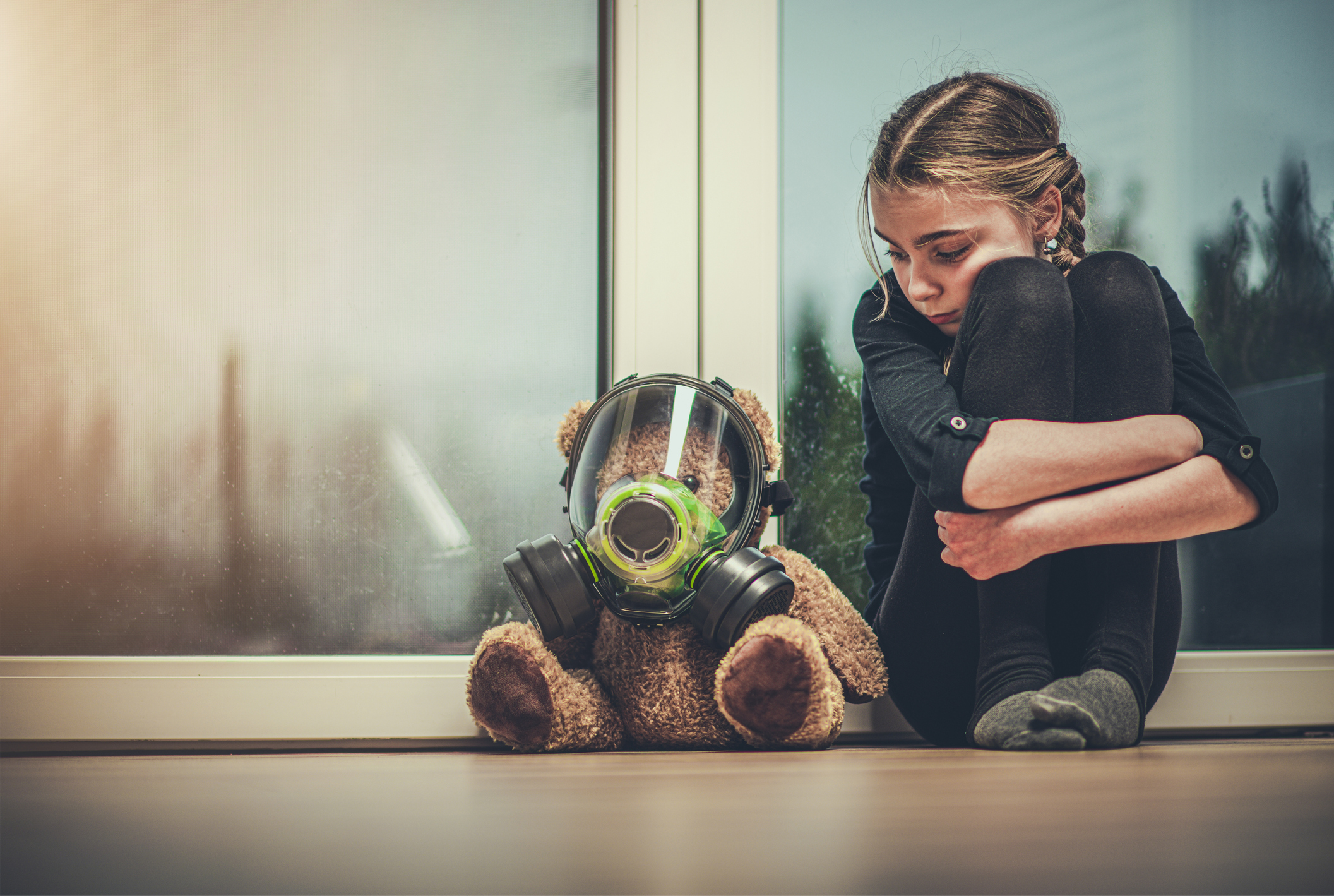 Girl Protected Her Teddy Bear