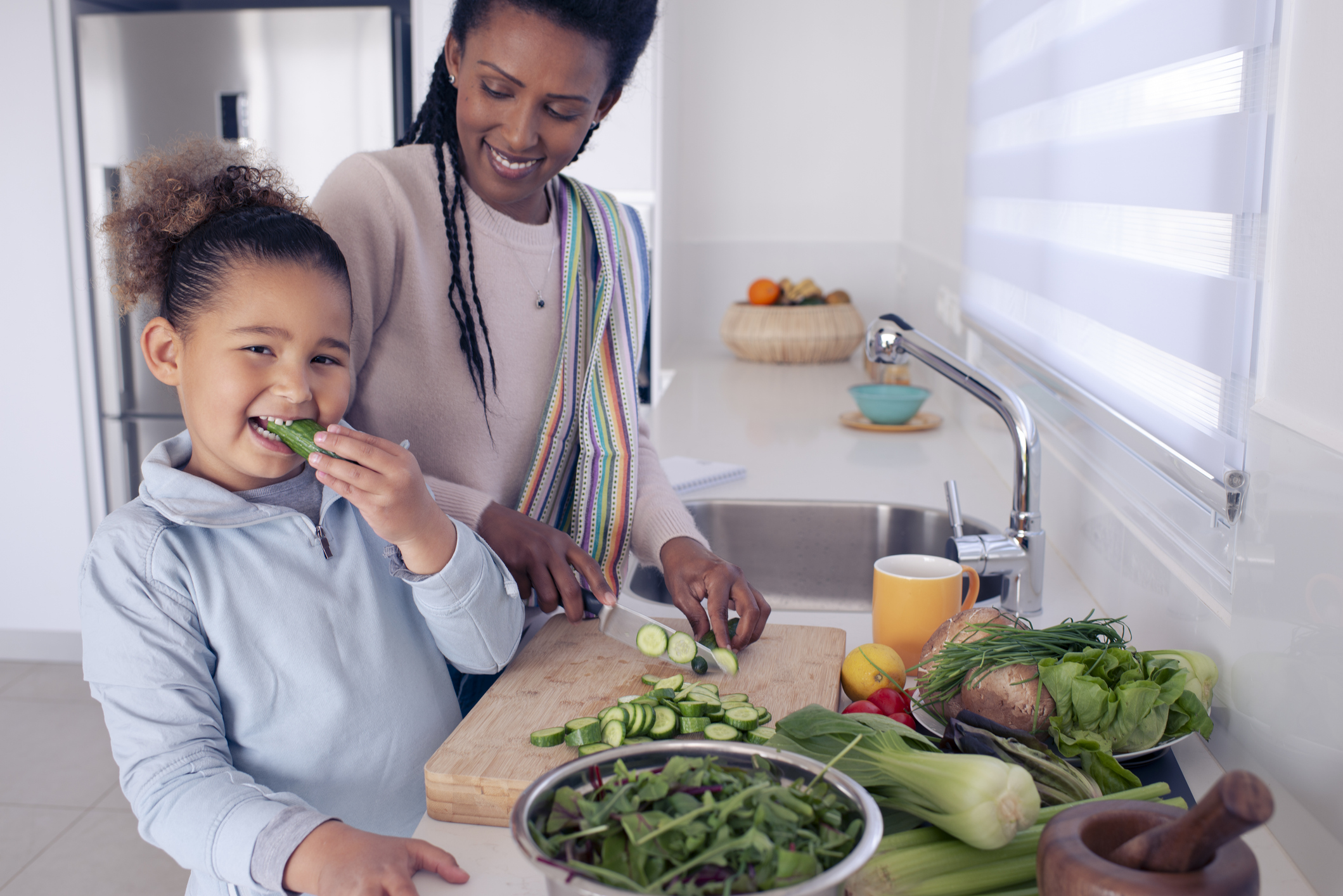 Green vegetables are tasty and very healthy!