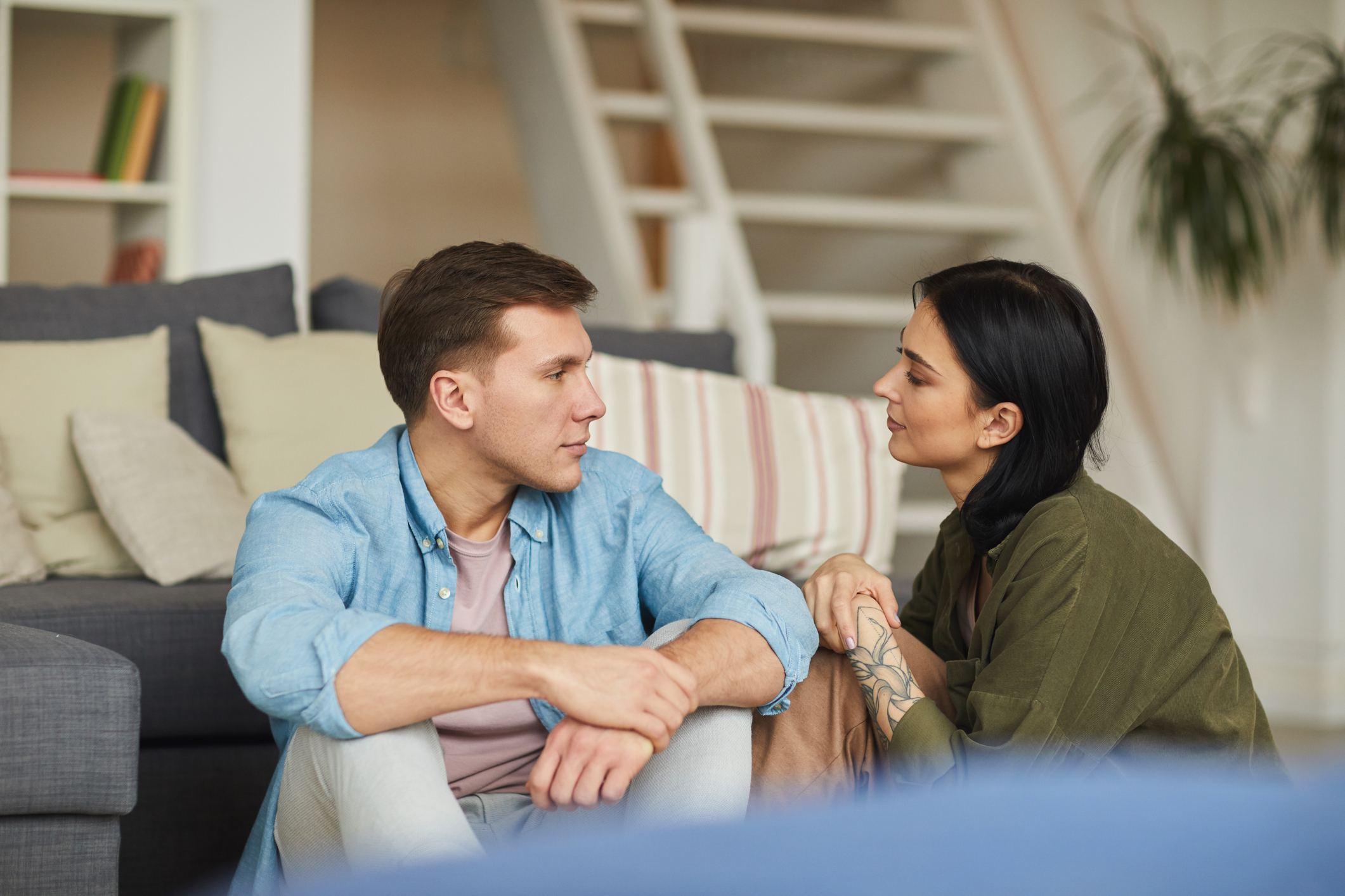 Young Couple Staying Home