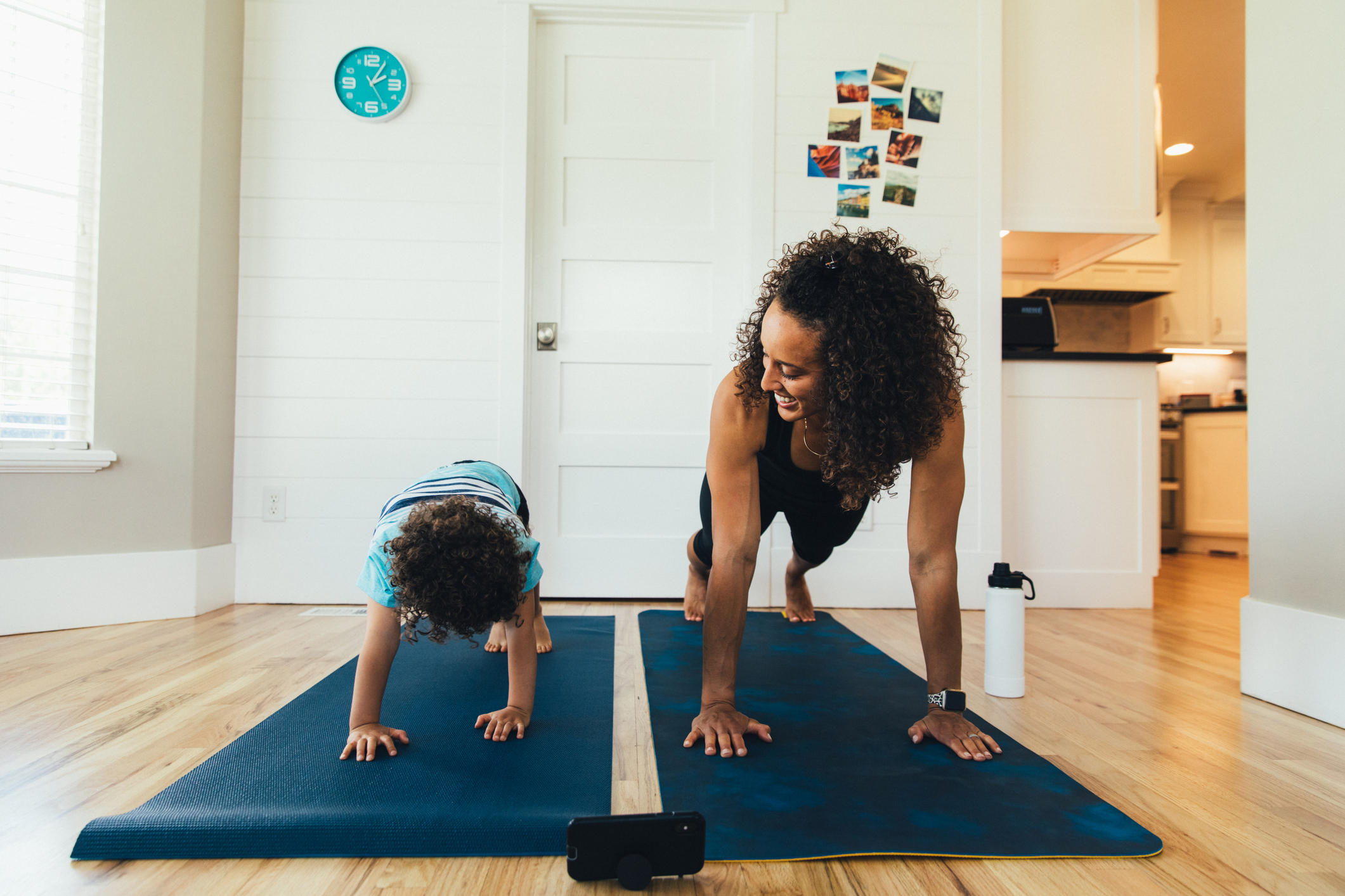 Exercising with Mom