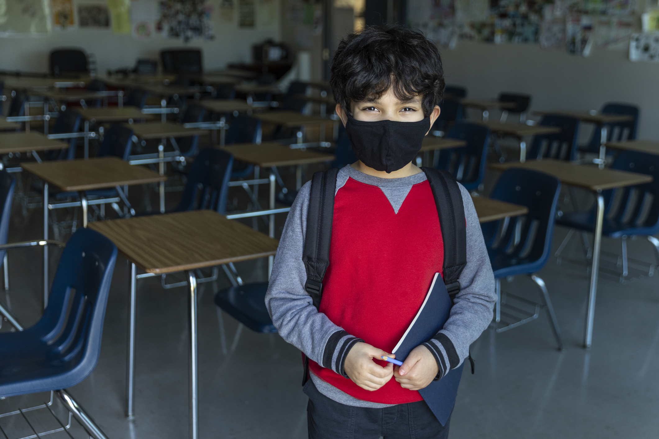 Child in Classroom Coronavirus