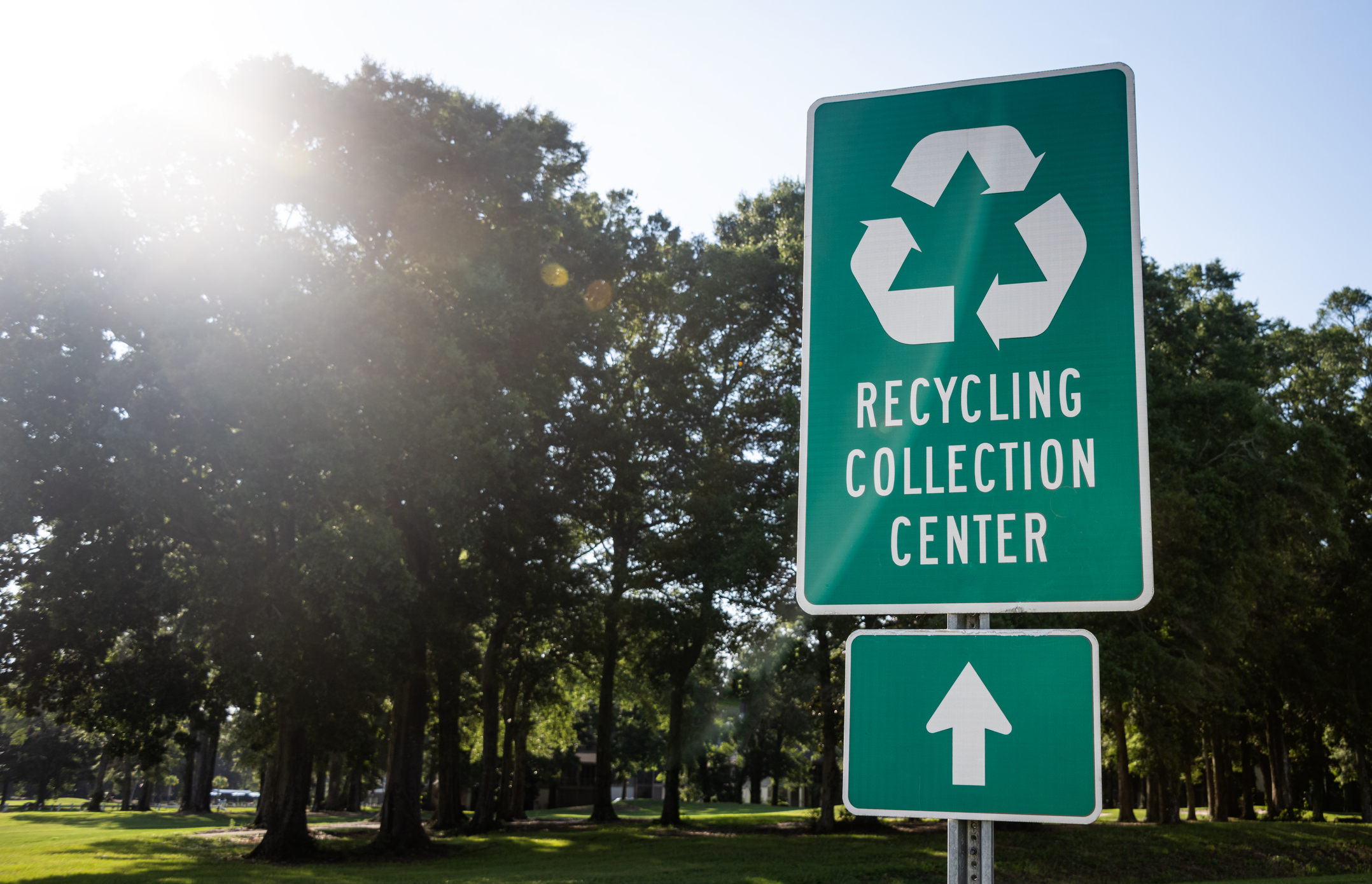 "Recycling Collection Center" Sign