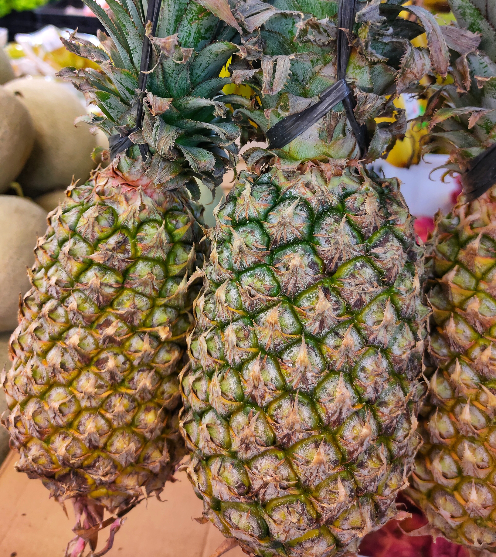 Pinneaple fruit on a display