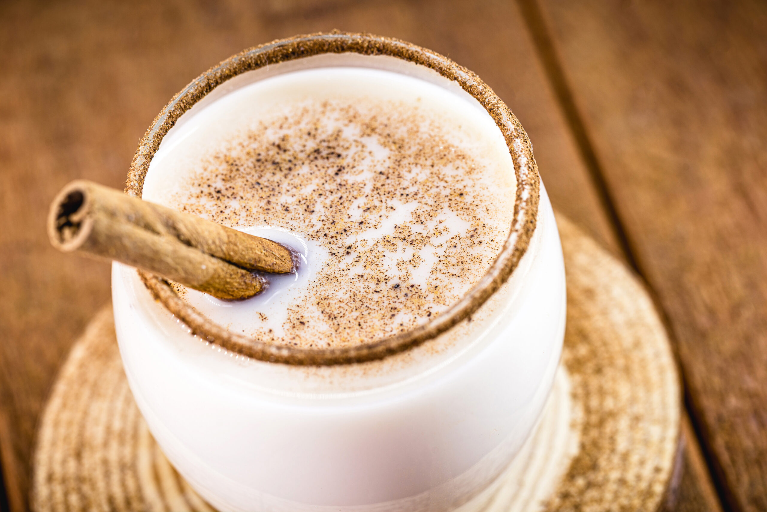 eggnog, American drink served in winter on Christmas holidays