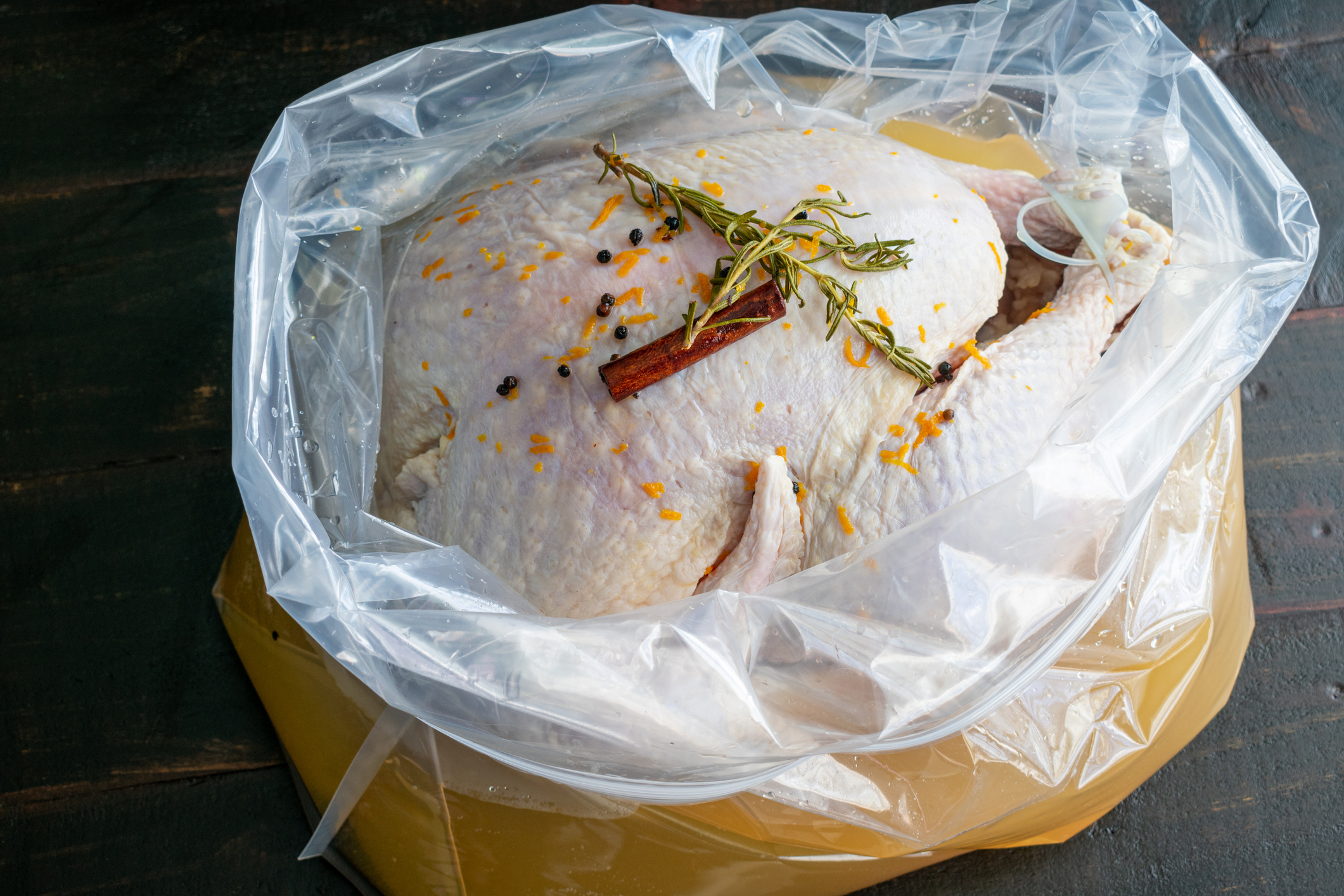 Brining a turkey in a plastic bag