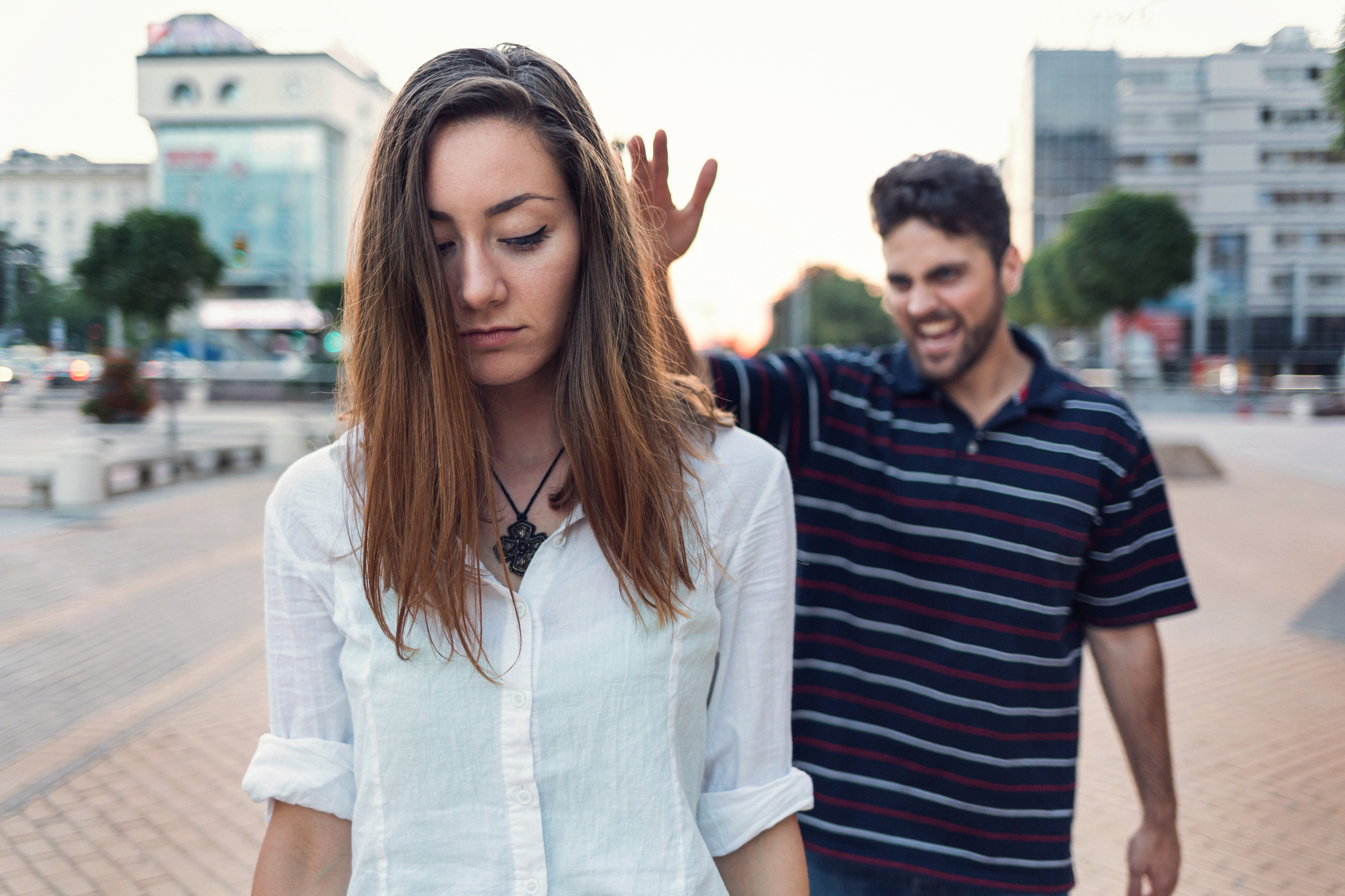 Couple in relationship difficulties