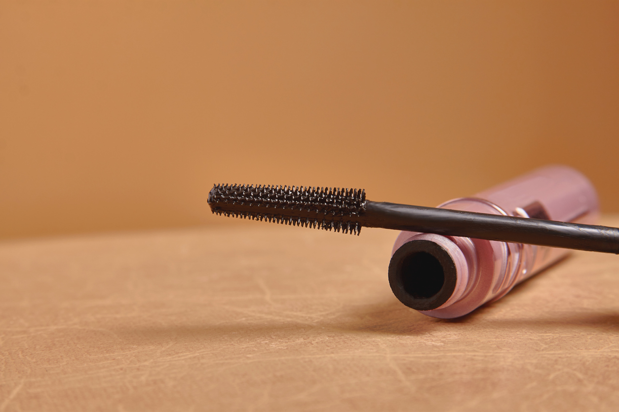 Black Mascara Tube and Brush.