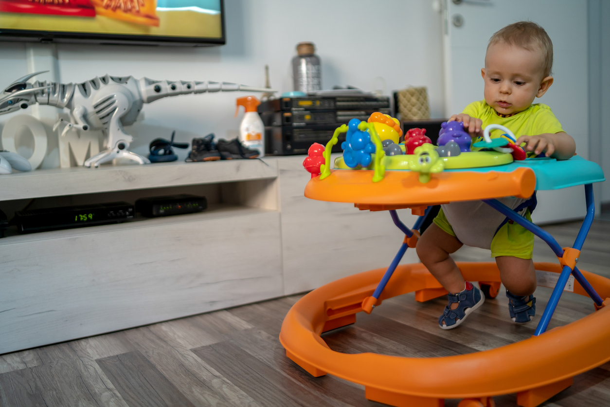 Baby in baby walker