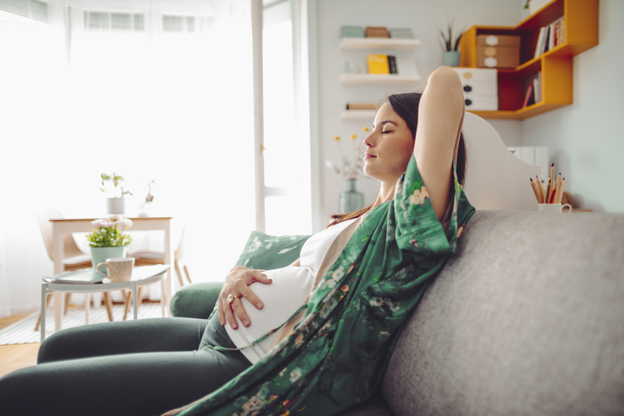 Portrait of a beautiful pregnant woman