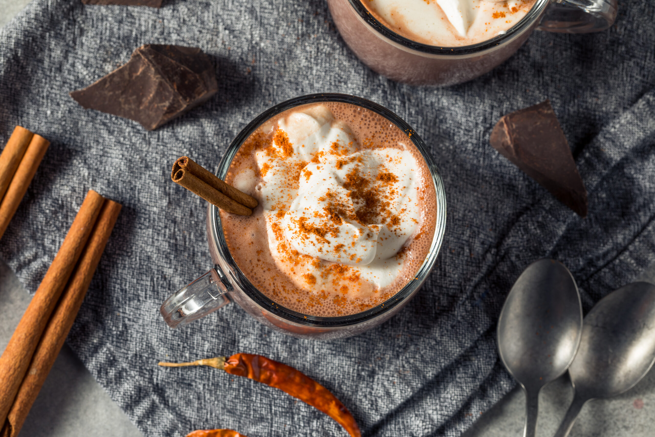 Homemade Spicy Mexican Hot Cocoa Chocolate