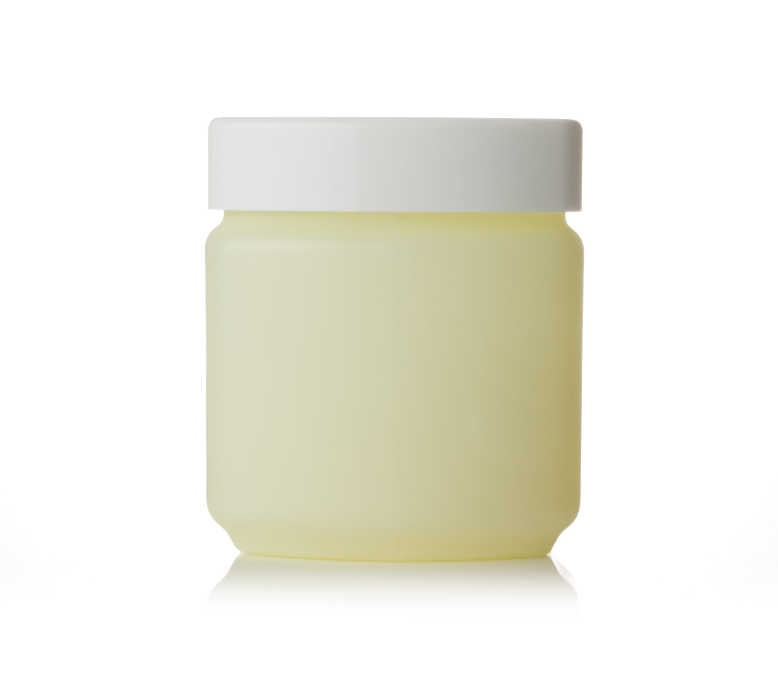 Petroleum jelly tub on a white background